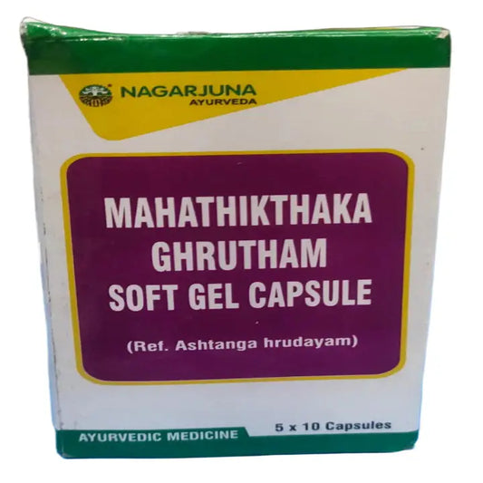 Mahathikthaka Grutham Cap 10 Tab | Nagarjuna - Vitamins & Supplements