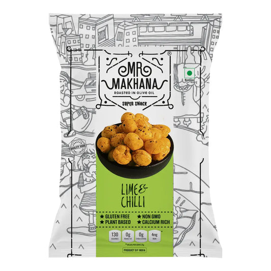 Makhana Lime & Chilli 65g | Mr Makhana - snacks