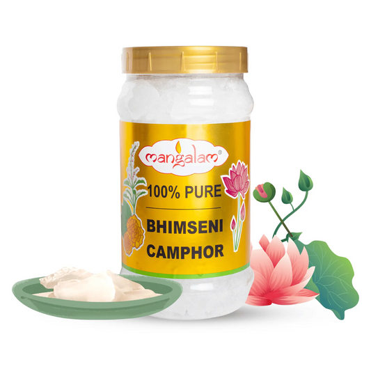 Mangalam Bhimseni Camphor Chunks 500g Jar - Pack Of 1