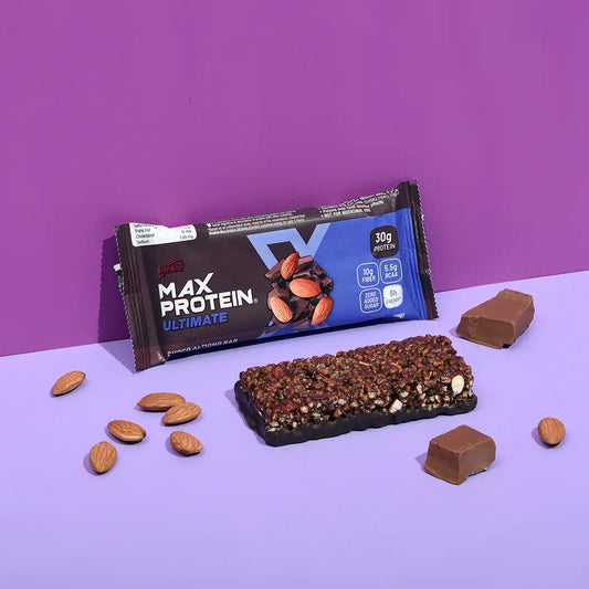 Max Protein Ultimate Choco Almond 100g - single pack - Protien Bars