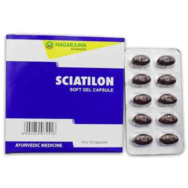 Nagarjuna Sciatilon Soft Gelatin Capsule 10Cap | Nagarjuna - Vitamins & Supplements