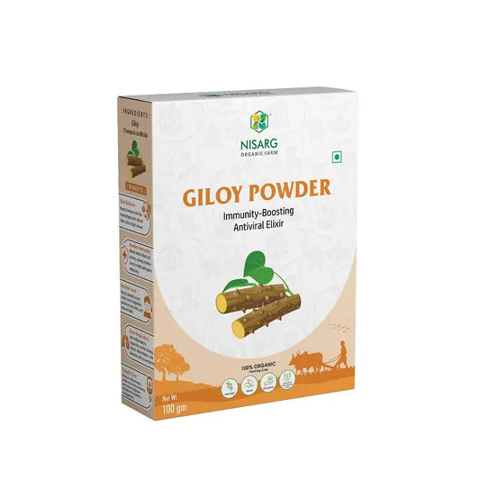 Organic Giloy Powder | Guduchi Powder 100g | Nisarg Organic Farm