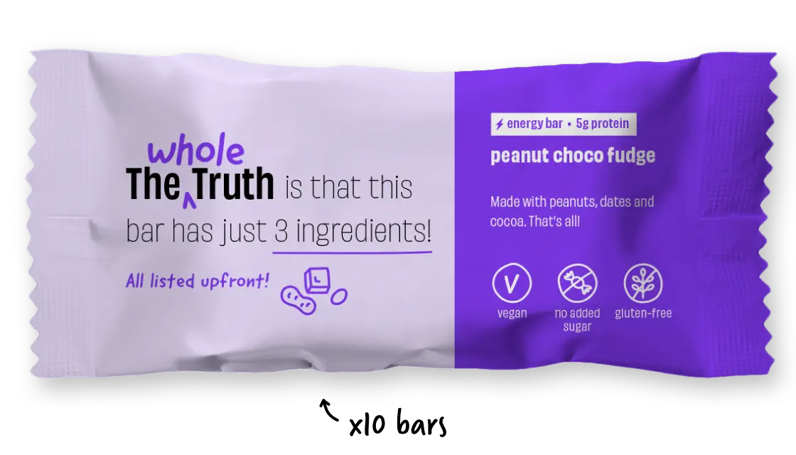 Peanut Choco Fudge Bar | Pack of 1 | The Whole Truth