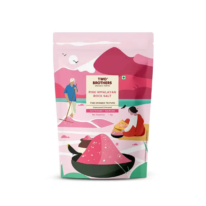 Pink Himalayan Rock Salt 1kg | Two Brothers - Grocery