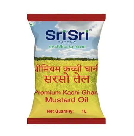 Premium Kachi Ghani Mustard Oil Pouch 1L - Oils