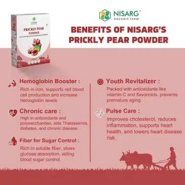 benefits of prickly pear fruit powder or benefits of Nopal Cactus powder