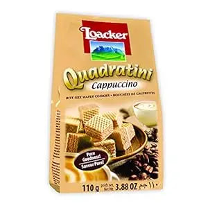 Quadratini Cappuccino Wafer 110g | Loacker - cookies
