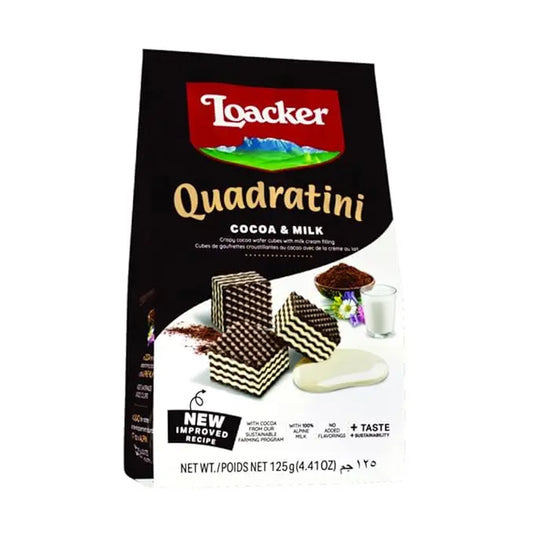 Quadratini Cocoa & Milk 125g | Loacker - cookies