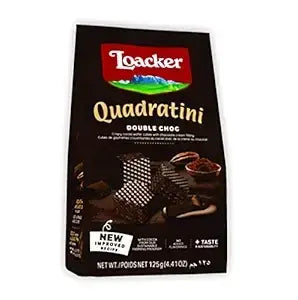 Quadratini Double Choc 125g | Loacker - cookies