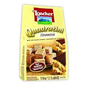 Quadratini Tiramisu 110g | Loacker - cookies