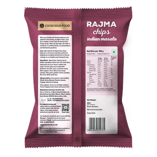 Rajma chips 50g | Conscious Food - snacks