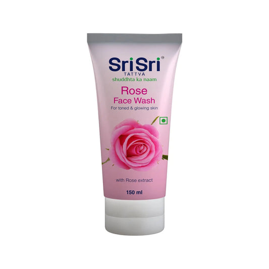 Rose Face Wash - For Toned & Glowing Skin 150 ml | Sri Sri Tattva - Facial Cleansers