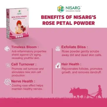Red rose petal powder benefits