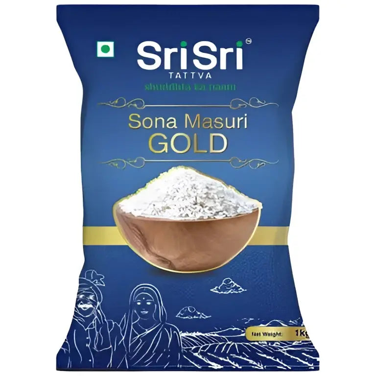 Sona Masuri Gold Rice 1kg | Sri Sri Tattva - Grocery