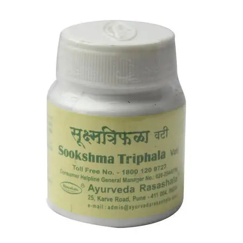 Sookshma Triphala | Ayurveda Rasashala | 60 Tablets - Tablets
