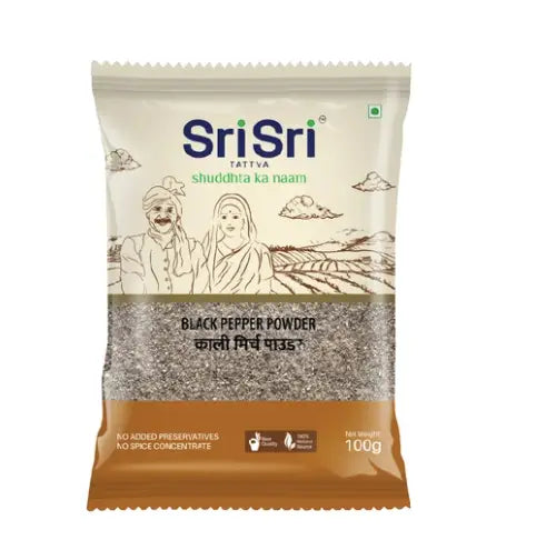Sri Sri Tattva Black Pepper Powder - Kali Mirch | 100 gm - Grocery