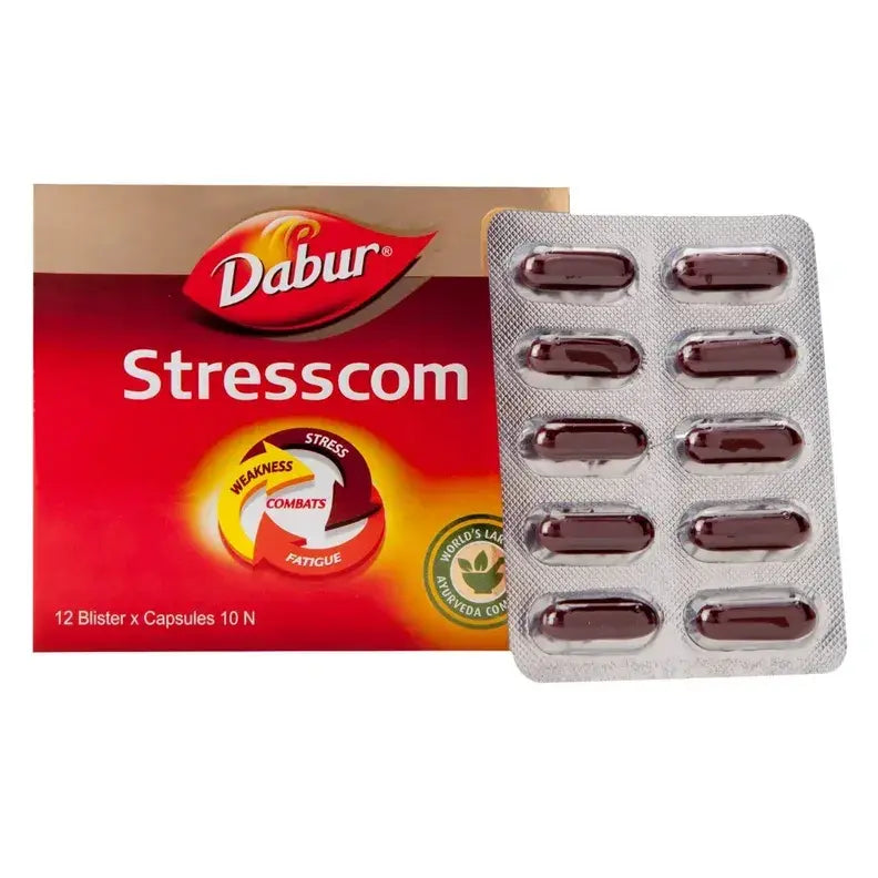 Stresscom Ashwagandha 10Capsules | Dabur