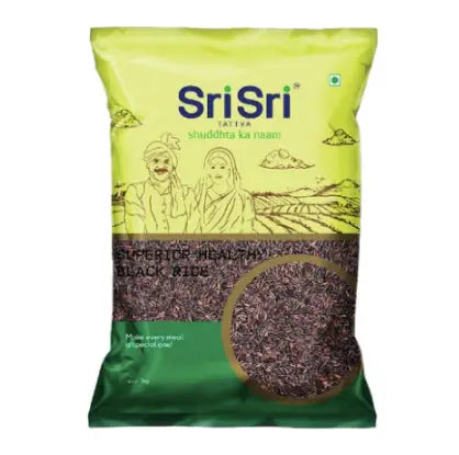 Superior Healthy Black Rice 1kg | Sri Sri Tattva - Grocery