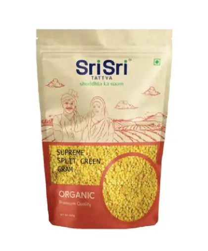 Supreme Organic Split Green Gram 500g | Sri Sri Tattva - Grocery