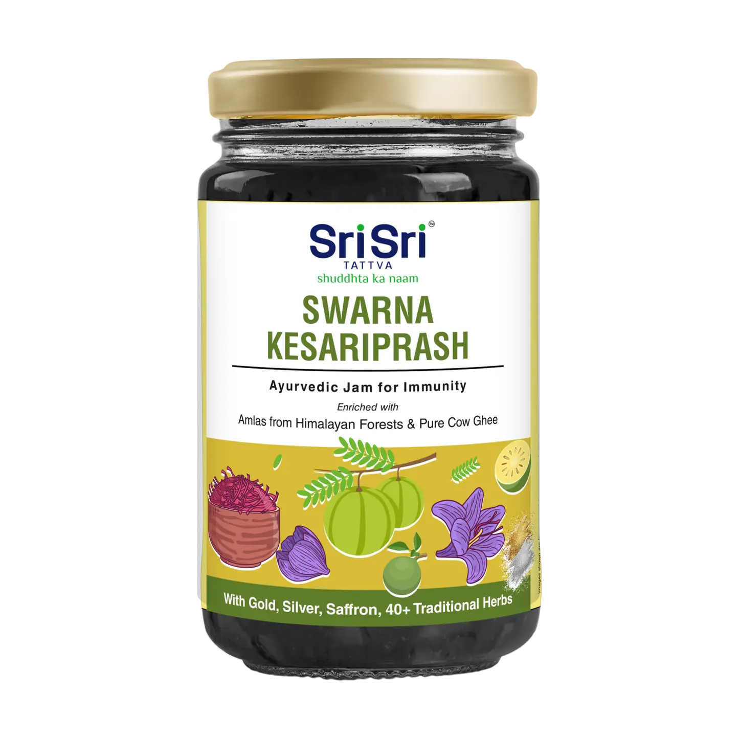 Swarna Kesariprash – Ayurvedic Jam for Immunity | Ayurvedic Immunity Booster | 40+ Ayurvedic Herbs | 450g - protien