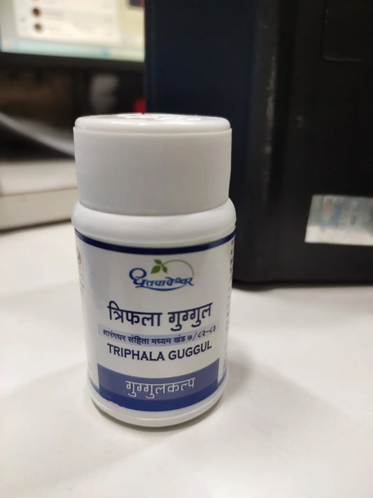 Triphala Guggulu 60Tabs | Shree Dhootpapeshwar - Tablets