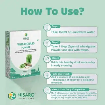 How to use wheat grass powder